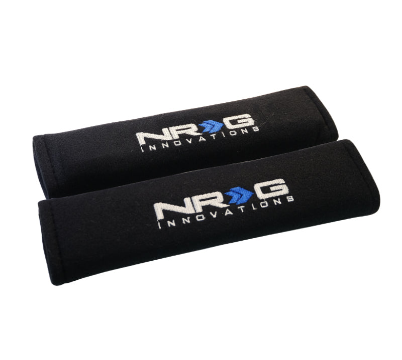 NRG Seat Belt Pads 2.7in. W x 11in. L (Black) Short - 2pc - Racecraft Industries