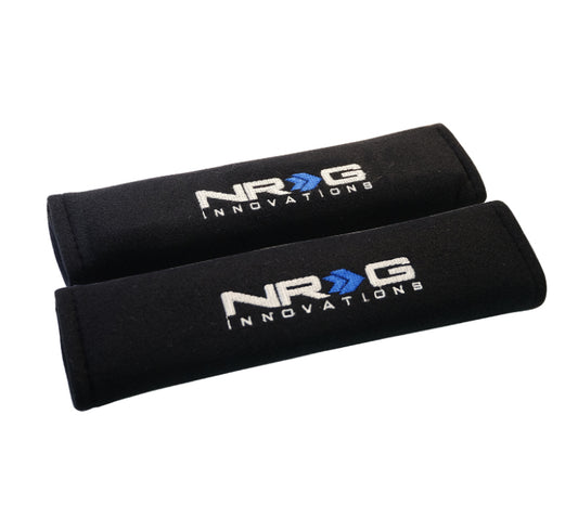 NRG Seat Belt Pads 2.7in. W x 11in. L (Black) Short - 2pc - Racecraft Industries