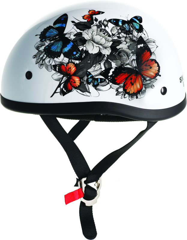 Skid Lids White Rose Original Helmet - Small - Racecraft Industries