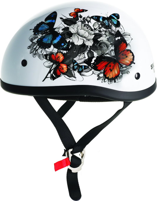 Skid Lids White Rose Original Helmet - Small - Racecraft Industries