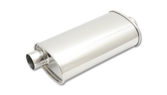 Vibrant StreetPower Oval Muff 5in x 9in x 15in long body 2.25in in I.D. x 2.25in out Offset-Center - Racecraft Industries
