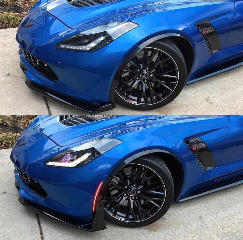 Oracle Chevrolet Corvette C7 Concept Sidemarker Set - Tinted - No Paint SEE WARRANTY - Racecraft Industries