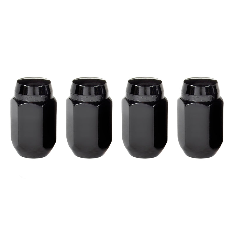 McGard Hex Lug Nut (Cone Seat) M14X1.5 / 22mm Hex / 1.635in. Length (4-Pack) - Black - Racecraft Industries