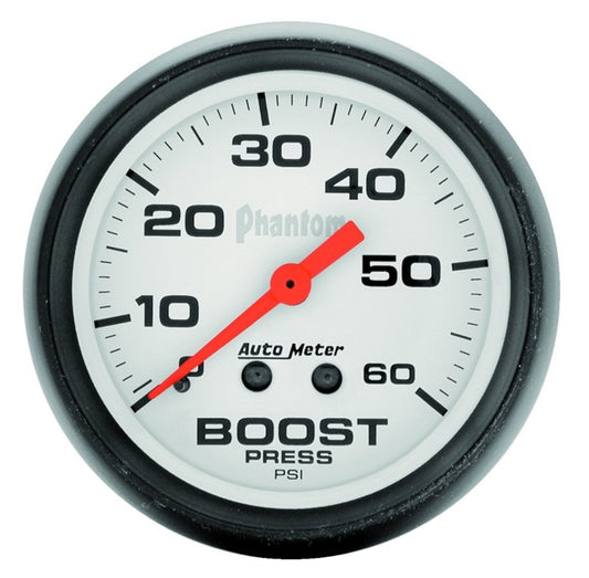 Autometer Phantom 52mm 0-60 PSI Mechanical Boost Gauge - Racecraft Industries