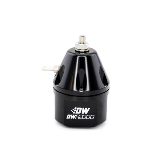 DeatschWerks DWR2000 Adjustable Fuel Pressure Regulator - Black - Racecraft Industries