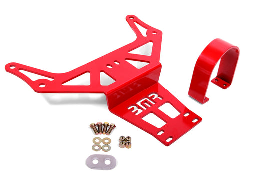 BMR 15-18 Dodge Challenger (Auto Trans) Hellcat/Demon Driveshaft Safety Loop - Red - Racecraft Industries