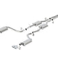 Borla 15-16 Dodge Challenger R/T 5.7L Dual Rectangle Angle Cut Dual Split Rear Exit S-Type Exhaust - Racecraft Industries