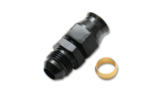 Vibrant -8AN Male to 1/2in Tube Adapter Fitting (w/ Brass Olive Insert) - Racecraft Industries