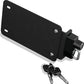 Kuryakyn License Plate Helmet Lock With Mount Black - Racecraft Industries