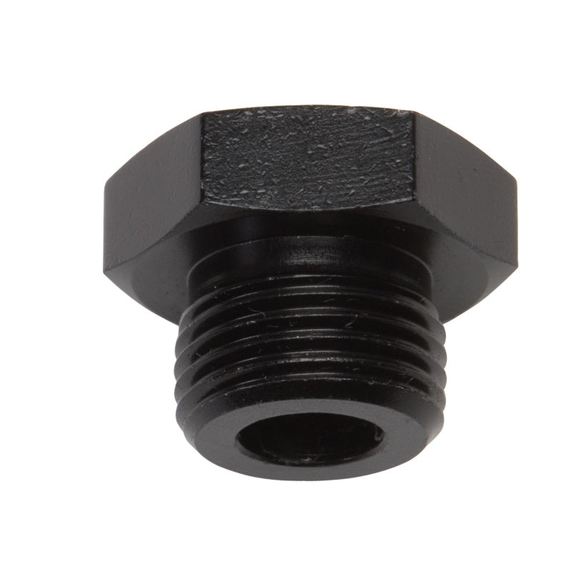 Russell Performance -8 AN Straight Thread Plug (Black) - Racecraft Industries