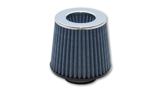 Vibrant Open Funnel Perf Air Filter (5in Cone O.D. x 5in Tall x 2.75in inlet I.D.) Chrome Filter Cap - Racecraft Industries