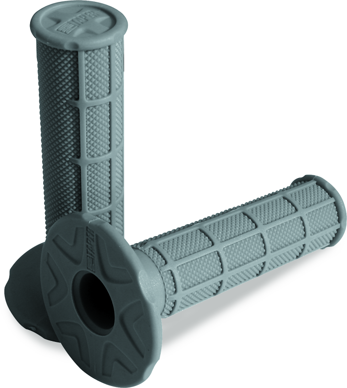 ProTaper 1/2 Waffle Grips - Soft Light Gray - Racecraft Industries