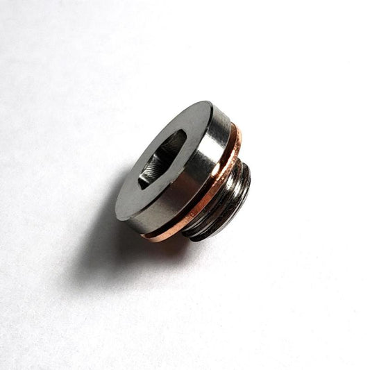 Stainless Bros M12x1.25 O2 Motorcycle Sensor Bung Plug w/ Copper Washer - Racecraft Industries
