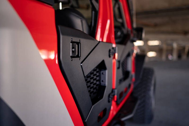 DV8 Offroad 18-22 Jeep Wrangler JL/JT Spec Series Half Doors - Rear Set - Racecraft Industries