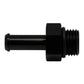 DeatschWerks 6AN ORB Male to 5/16in Male Barb Fitting (Incl O-Ring) - Anodized Matte Black - Racecraft Industries