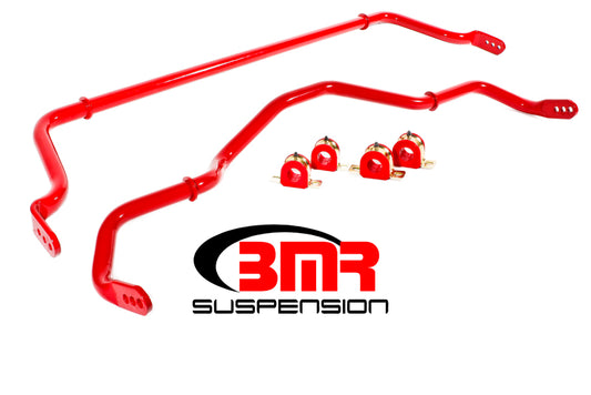 BMR 16-17 6th Gen Camaro Front & Rear Sway Bar Kit w/ Bushings - Red - Racecraft Industries