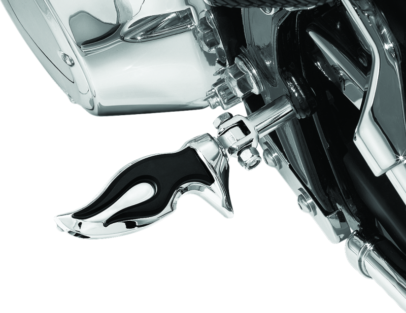 Kuryakyn Flamin Peg With Male Mount Adapter Chrome - Racecraft Industries
