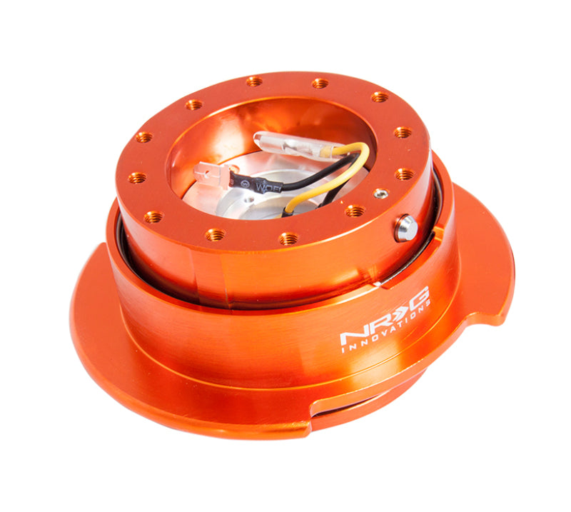 NRG Quick Release Kit Gen 2.5 - Orange Body / Titanium Chrome Ring - Racecraft Industries