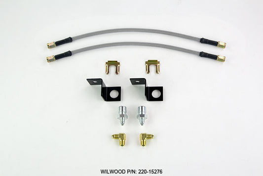 Wilwood Flexline Kit 14 inch -3 M10-1.5 IF 1/8 NPT 90 Degree - Racecraft Industries