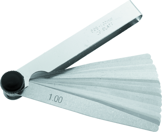 BikeMaster 20-Blade Metric Feeler Gauge Set (Pack of 3) - Racecraft Industries