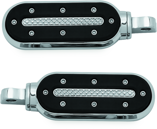 Kuryakyn Heavy Industry Pegs With Adapters Chrome - Racecraft Industries