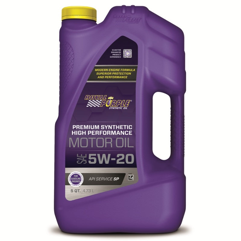Royal Purple Premium Synthetic High Performance Multi-Grade 5W-20 Motor Oil - 5 Quart - Racecraft Industries