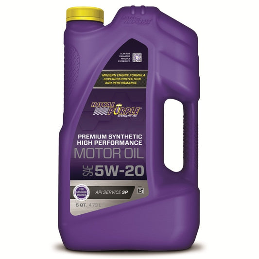 Royal Purple Premium Synthetic High Performance Multi-Grade 5W-20 Motor Oil - 5 Quart - Racecraft Industries