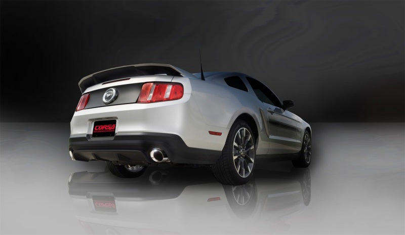 Corsa 2011-2014 Ford Mustang GT/Boss 302 5.0L V8 Polished Xtreme Axle-Back Exhaust - Racecraft Industries