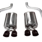 Corsa 2009-2013 Chevrolet Corvette C6 6.2L V8 Black Sport Axle-Back Exhaust - Racecraft Industries