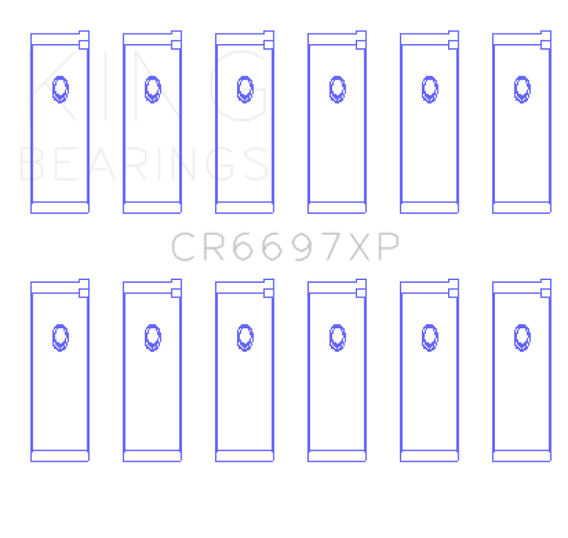 King Nissan RB25/RB26 (Size 0.25mm) Performance Rod Bearing Set - Racecraft Industries