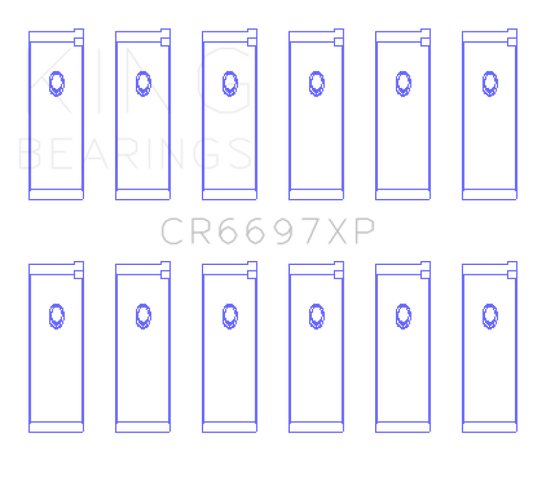 King Nissan RB25/RB26 (Size 0.25mm) Performance Rod Bearing Set - Racecraft Industries