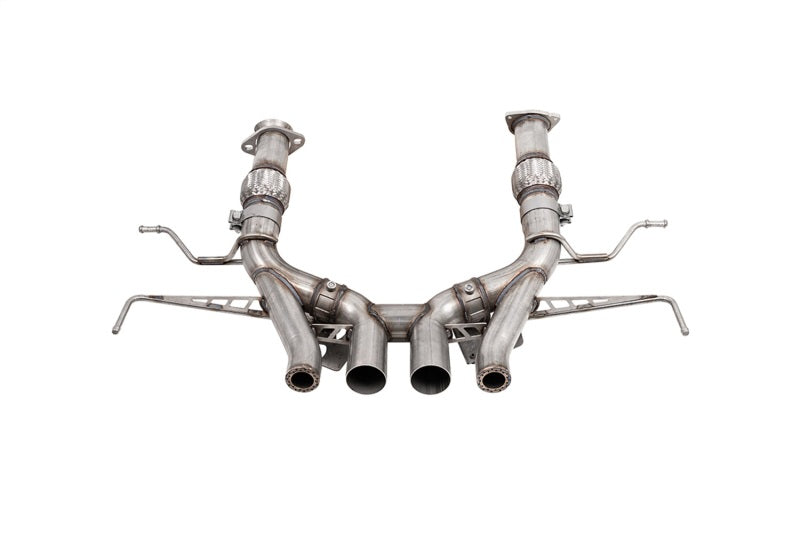 Corsa 23-24 Chevrolet Corvette C8 Z06 3in Valved Cat-Back Exhaust Muffler Delete Track Systemw/o Tip - Racecraft Industries