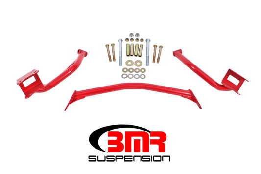 BMR 79-04 Fox Mustang Tubular Style Upper Torque Box Reinforcement Plates - Red - Racecraft Industries