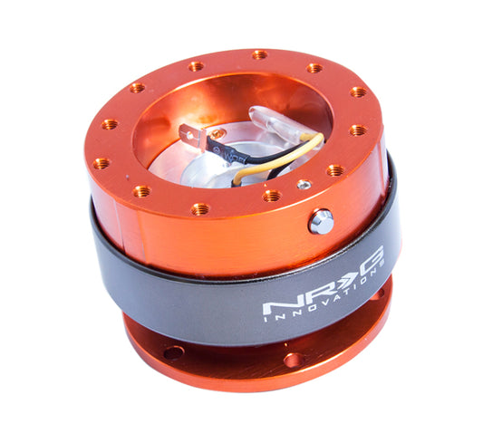 NRG Quick Release Gen 2.0 - Orange Body / Titanium Chrome Ring - Racecraft Industries