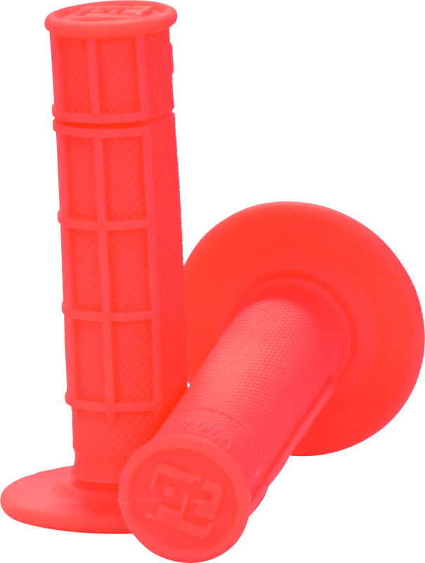 ProTaper 1/2 Waffle Grips - Neon Red - Racecraft Industries