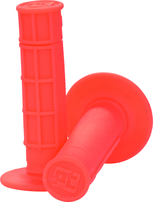 ProTaper 1/2 Waffle Grips - Neon Red - Racecraft Industries