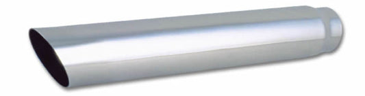 Vibrant 4in Round SS Truck/SUV Exhaust Tip (Single Wall Angle Cut) - 3in inlet 20in long - Racecraft Industries