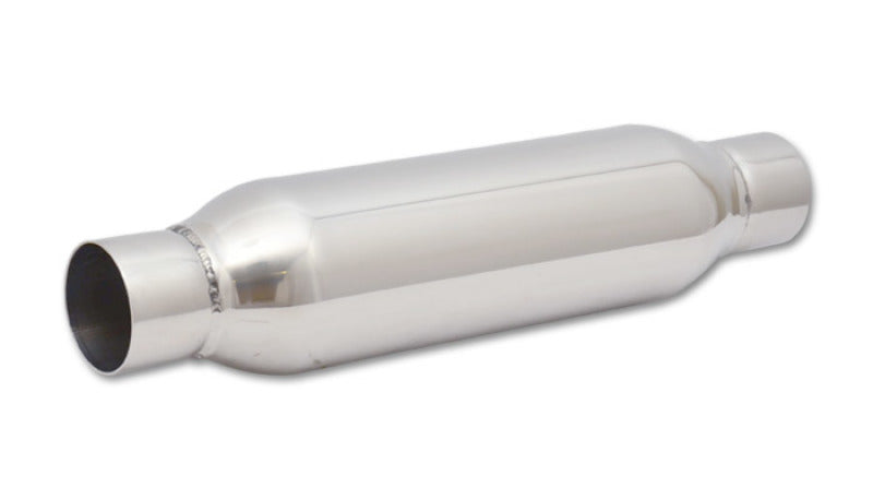 Vibrant SS Resonator (Standard Design) 2.5in inlet/outlet x 18in long - Racecraft Industries