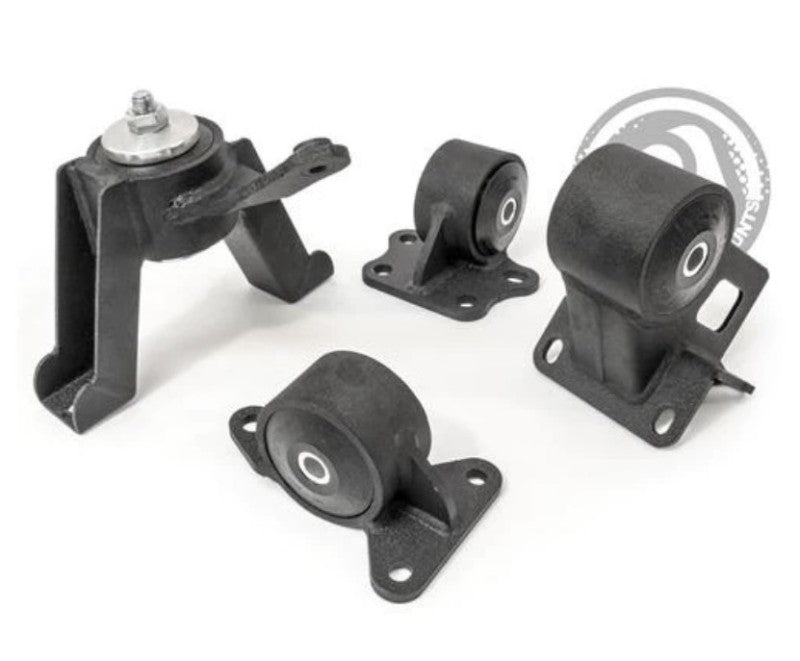 Innovative 00-05 Toyota MR2 Spyder 1ZZ Black Steel Mounts 75A Bushings - Racecraft Industries