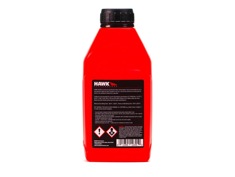 Hawk Performance Street DOT 4 Brake Fluid - 500ml Bottle - Racecraft Industries