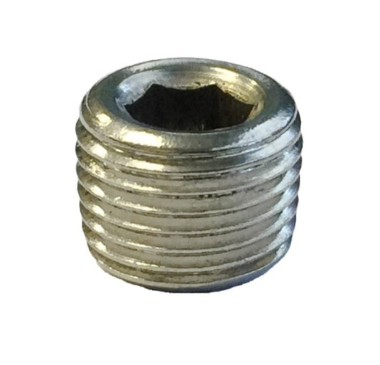 Torque Solution Stainless Steel 1/8 in NPT Plug: Universal Single Plug - Racecraft Industries