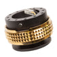 NRG Quick Release Kit - Pyramid Edition - Black Body / Chrome Gold Pyramid Ring - Racecraft Industries