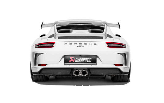 Akrapovic 2018 Porsche 911 GT3 (991.2) Slip-On Race Line (Titanium) w/Titanium Tail Pipe Set - Racecraft Industries