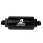 Aeromotive In-Line Filter - AN-08 size Male - 10 Micron Microglass Element - Bright-Dip Black - Racecraft Industries
