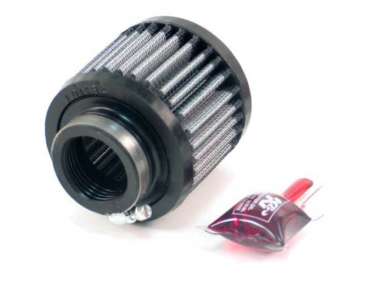 K&N 1.375in Flange ID x 3in OD x 2.5in H Rubber Base Crankcase Vent Filter - Racecraft Industries