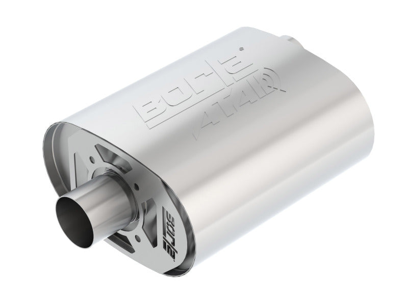 Borla CrateMuffler Ford 5.0L Coyote ATAK 2.5in Offset/Center 12in x 6in x 10.34in Muffler - Racecraft Industries