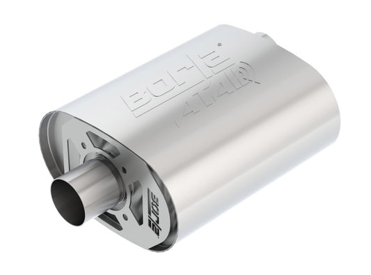 Borla CrateMuffler Ford 5.0L Coyote ATAK 2.5in Offset/Center 12in x 6in x 10.34in Muffler - Racecraft Industries
