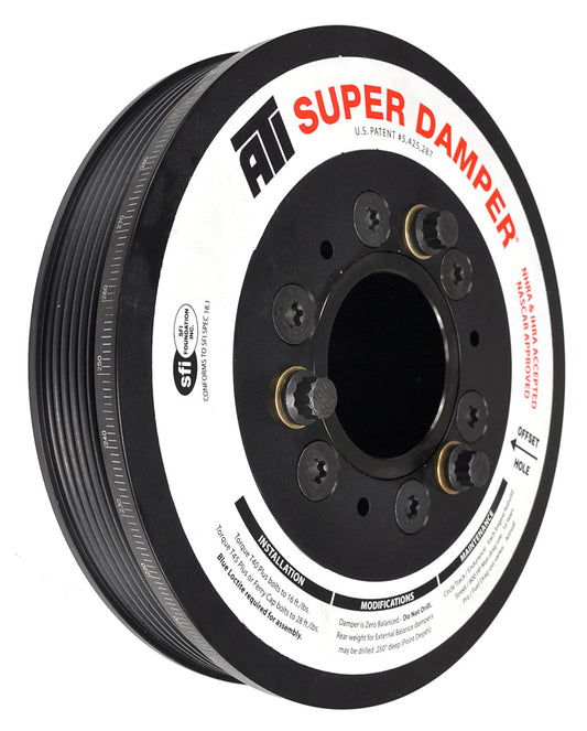 ATI Damper - 7.48in - Alum LW - 6 Grv - LS1/LS2 - F & V Body - No A/C - 3 Ring - Racecraft Industries