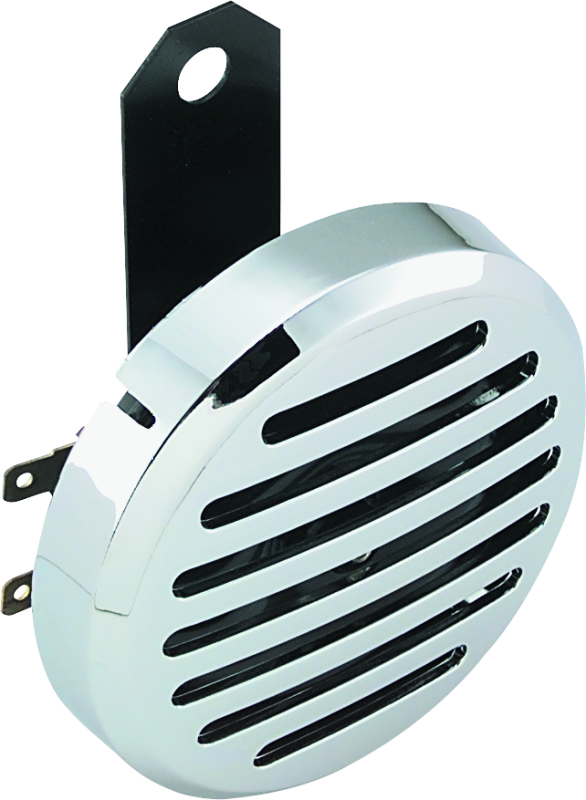 Bikers Choice Chrome Slotted Custom Electric Horn 12 Volt Universal - Racecraft Industries