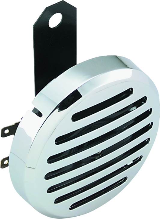 Bikers Choice Chrome Slotted Custom Electric Horn 12 Volt Universal - Racecraft Industries
